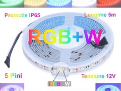 BANDA LED RGBW 5050, 60LED/M - IP65, 5M/ROLA